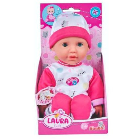 Dockan Laura, en söt bebis med ljud.