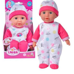 Dockan Laura, en söt bebis med ljud.