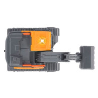 Fordonet är en Volvo grävmaskin på 14 cm.