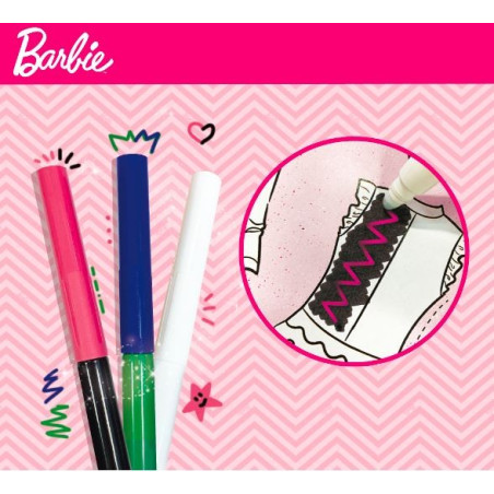 Kreativt set Barbie Fashion School