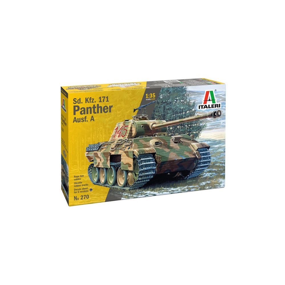 Modell av plast sd.kfz.171 panther ausf. a 135