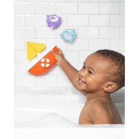 Leksaker för bad Zoo tip spin båt