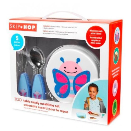 Matservis med fjärilsmotiv