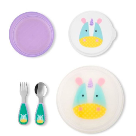 Matservis enhörning zoo