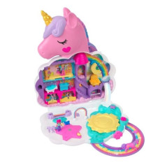 Set med Polly Pocket-figurer enhörning skönhetssalong | HandlaSmidigt.se