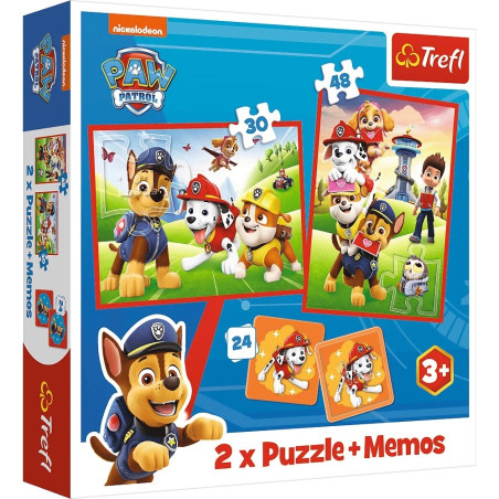 Pussel 2-i-1 anteckningar hundteam i aktion, Paw Patrol | HandlaSmidigt.se