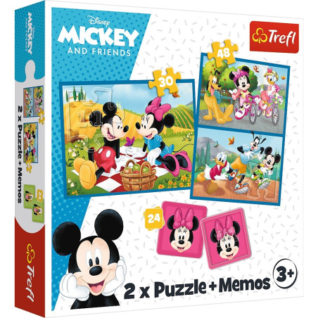 Pussel 2-i-1 memo med Disney-karaktärer. | HandlaSmidigt.se