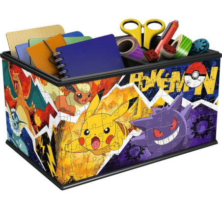 Pussel med 216 3D-elementer, Pokémon-låda.