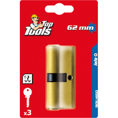Profilcylinder till lås 62 mm (31/31), 3 nycklar