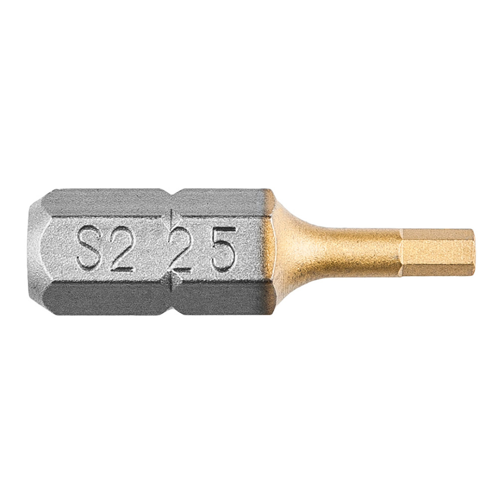 Bits med sexkant 2,5 x 25 mm, 2 stycken.