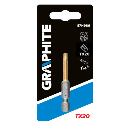 Spetsen av skruvmejseln TX20 x 50 mm