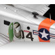 Modell av en plastflygplan Beechcraft Model 18 1:48