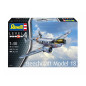 Modell av en plastflygplan Beechcraft Model 18 1:48