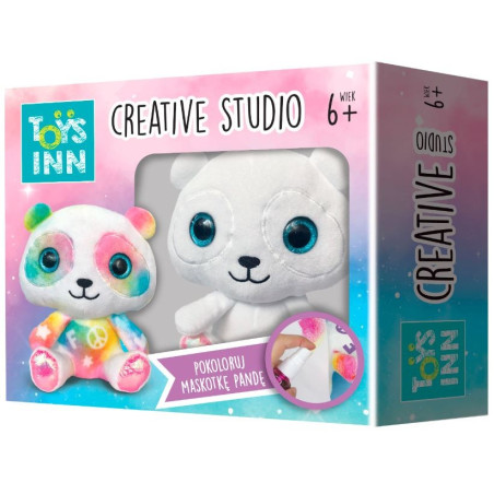 Kreativt set med en pandamaskot att färglägga från Creative Studio. | HandlaSmidigt.se