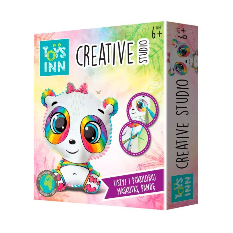 Kreativt sy- och färgläggningsset Creative Studio Panda