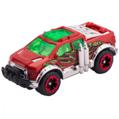 Bilattack av en T-rex.