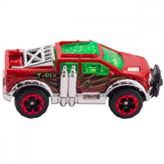 Bilattack av en T-rex.