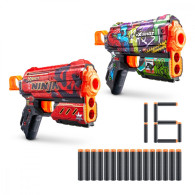 Uppsättning avfyrningsanordningar för skins flux med 16 pilar.