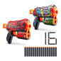 Uppsättning avfyrningsanordningar för skins flux med 16 pilar.