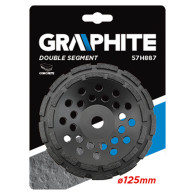 Diamantslipskiva 125 x 22,2 x 5 mm, dubbelsegment