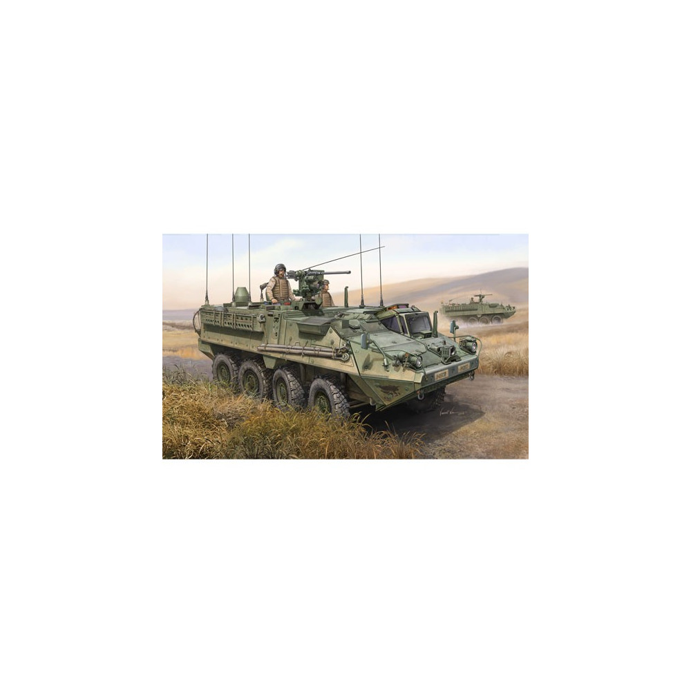 Modell i plast av stryker kommandofordon m1130 135