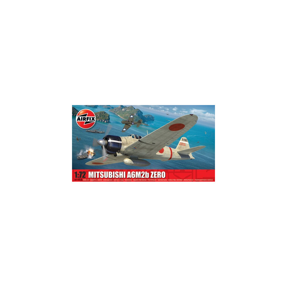 Modell av Mitsubishi A6M2b Zero i skala 1:72