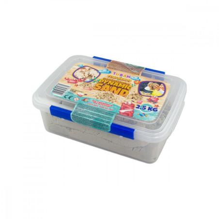 Dynamisk sand 2,5 kg i en låda, naturlig