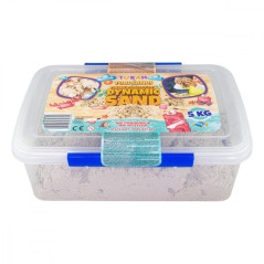 Dynamisk sand 5 kg i en låda, naturlig