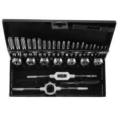 Gängverktyg och gängtappar M3-M12, set med 32 delar.