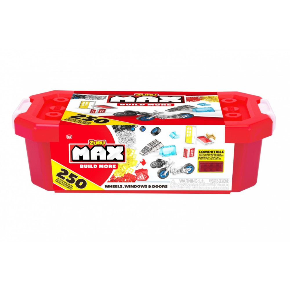 Set med tillbehör 250 klossar