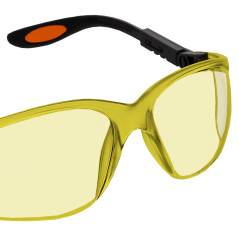 Skyddsglasögon i polykarbonat, gula linser