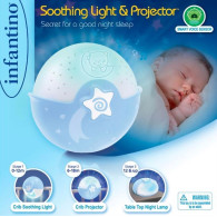 Infantino projektor 2w1 blå