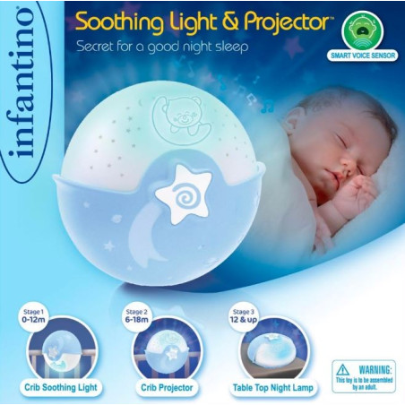 Infantino projektor 2w1 blå | HandlaSmidigt.se
