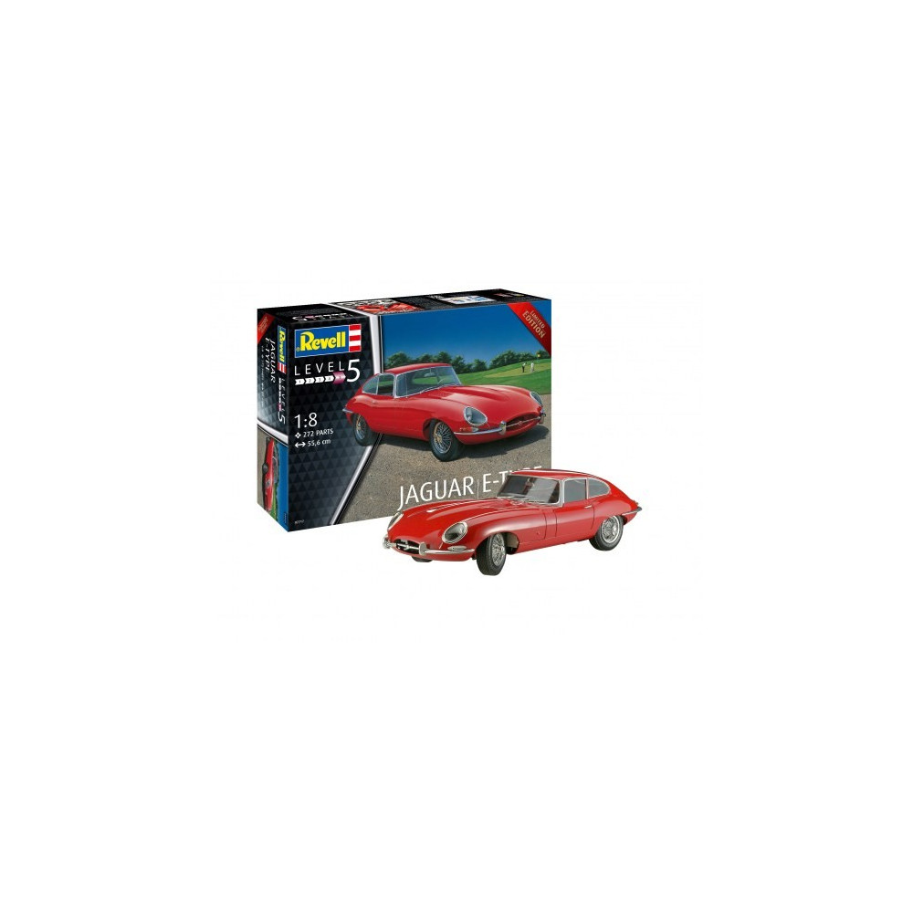 Modell av plastbil Jaguar E-type 18