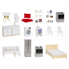 Dockhus för dockor Rainbow High stort townhouse