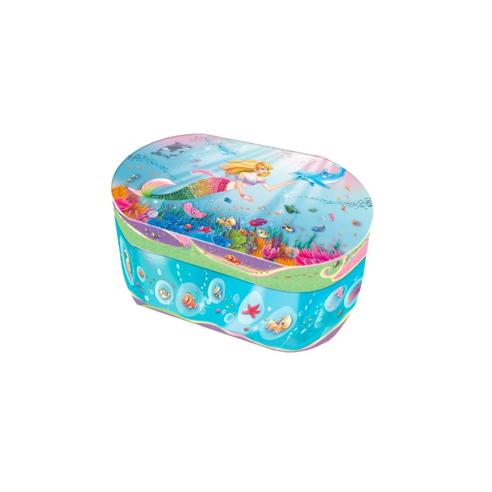 Pecoware oval musikspeldosa - sjöjungfru Pecoware oval musikspeldosa - sjöjungfru