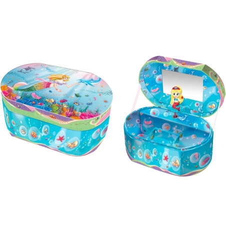 Pecoware oval musikspeldosa - sjöjungfru