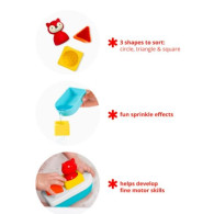 Badleksak Båt sorter zoo