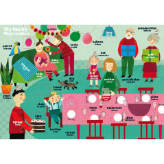 Boken hemma. Min första polsk-engelska uppslagsbok med fönster.