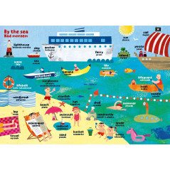 Boken på resan. Min första polsk-engelska uppslagsbok med fönster.