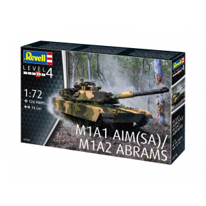 Modell i plast av m1a2 abrams 1:72