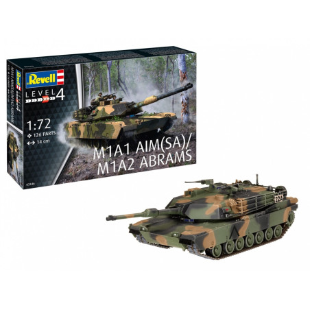 Modell i plast av m1a2 abrams 1:72