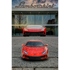 Pussel med 108 delar 3D fordon Lamborghini Huracan Evo grön | HandlaSmidigt.se