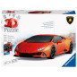 Pussel med 108 delar 3D fordon Lamborghini Huracan Evo Arancio