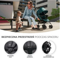 Promenadvagn tik stengrå