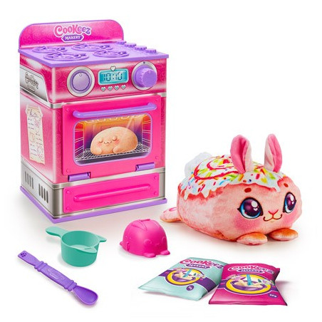 Interaktiv maskot cookeez gör bakade bröd.