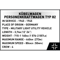 Klocki kubelwagen personenkraft wagen typ 82
