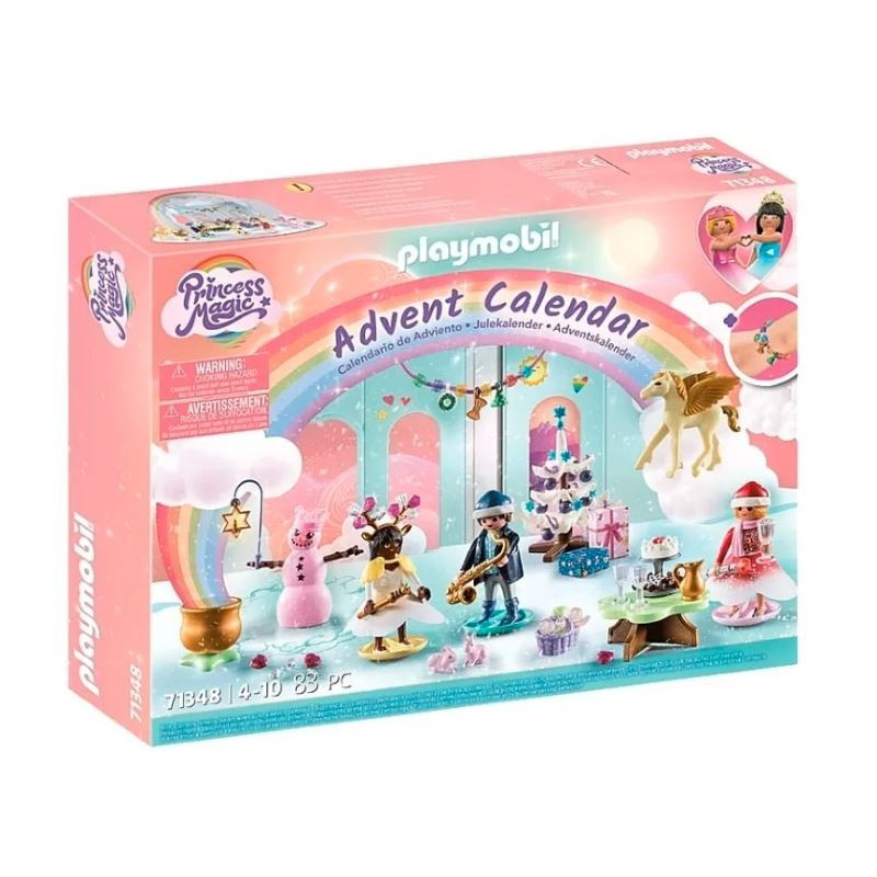 Set med magiska figurer 71348 adventskalender Holidays under regnbågen