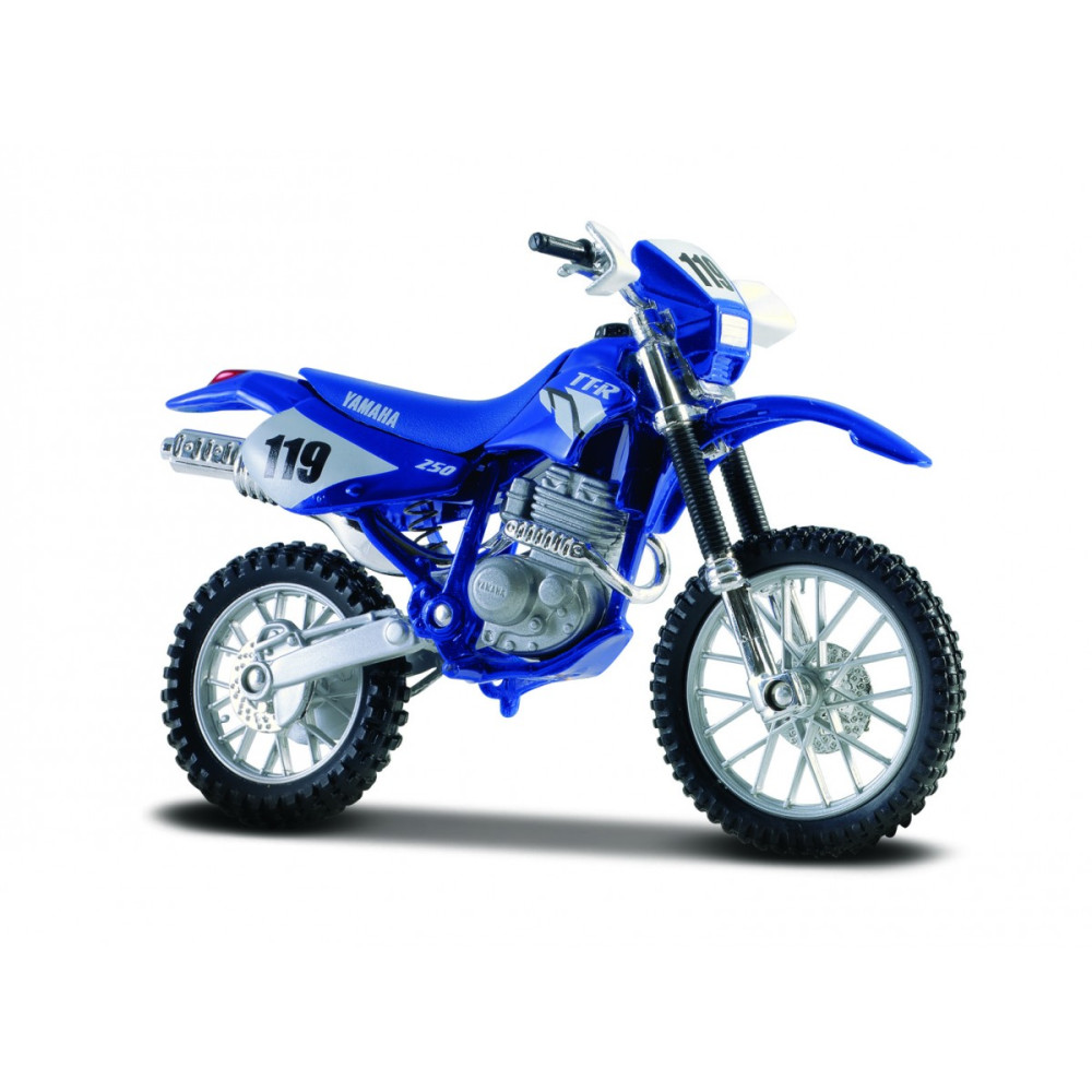 Model metalowy motocykl yamaha tt-r 250 118 z podstawką Model metalowy motocykl yamaha tt-r 250 118 z podstawką