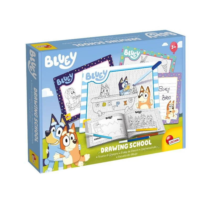 Set med Bluey ritarskola